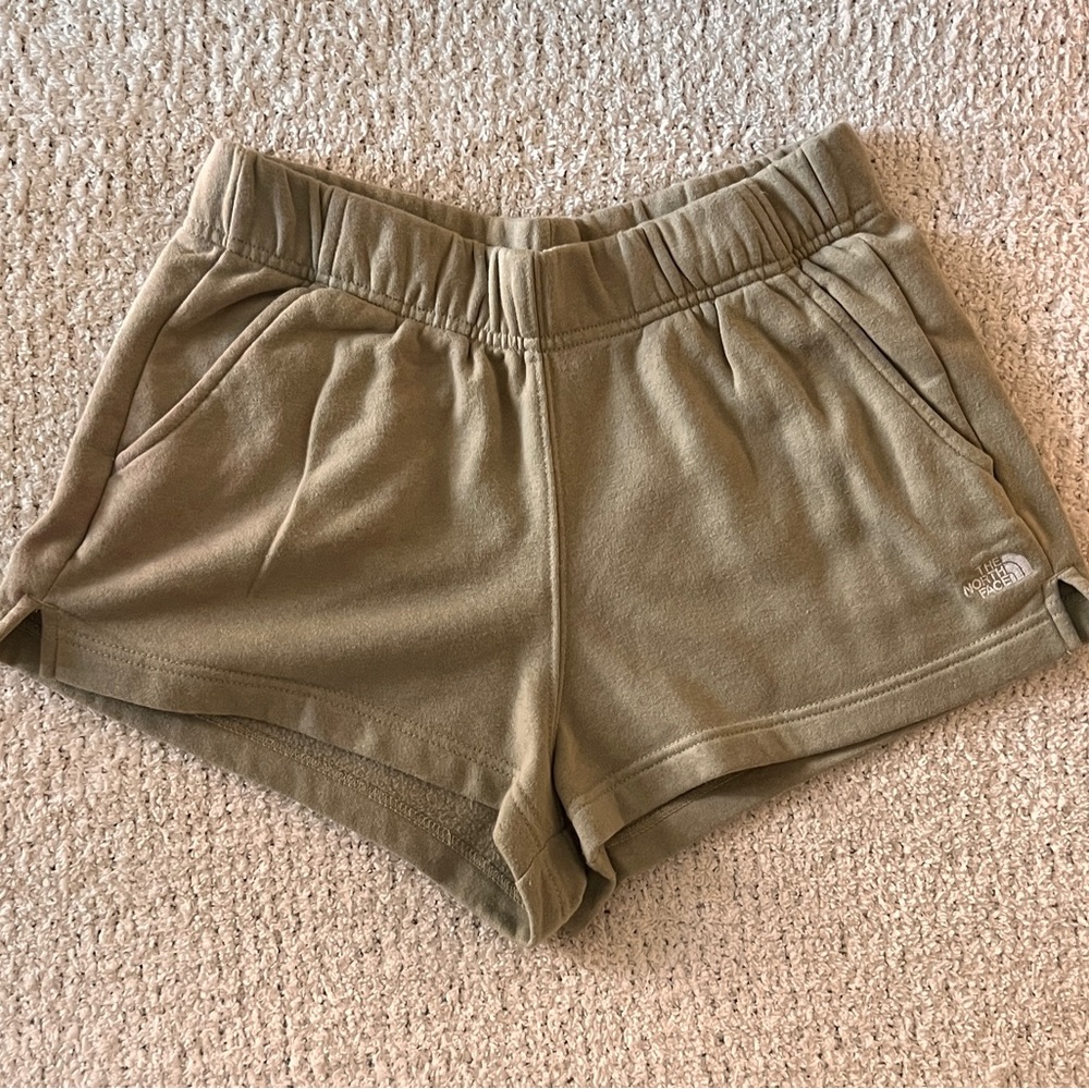 Green North Face Shorts
